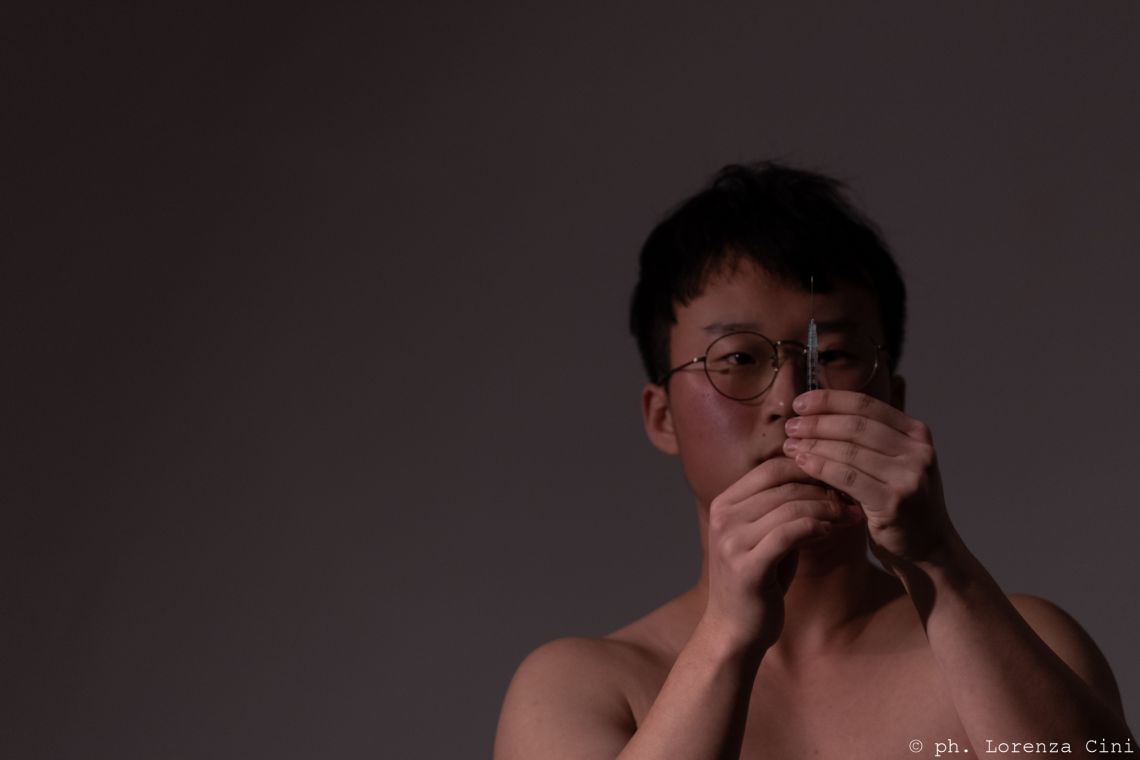 Kahn Jinoh Ryu, Venice International Performance Art Week 2020, Co-Creation Live Factory, Photograph © Lorenza Cini