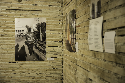 Inder Salim, Earth.Territory.Music. Exhibition view - details. Venice International Performance Art Week 2014. Photographs by Samanta Cinquini.