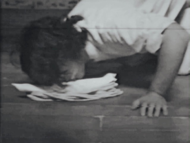 Terry Fox, Turgescent Sex (1974), Video still. Courtesy of La Biennale di Venezia - ASAC.