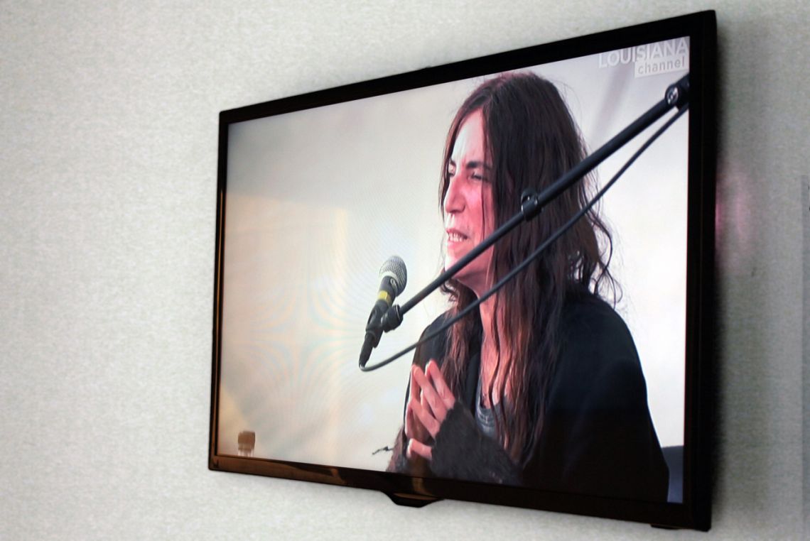 Louisiana Channel. Exhibition view of the video Advice To The Young (with Patti Smith) at the III Venice International Performance Art Week 2016. Photograph by VestAndPage.Louisiana Channel. Exhibition view of the video Advice To The Young (with Patti Smith) at the III Venice International Performance Art Week 2016. Photograph by VestAndPage.